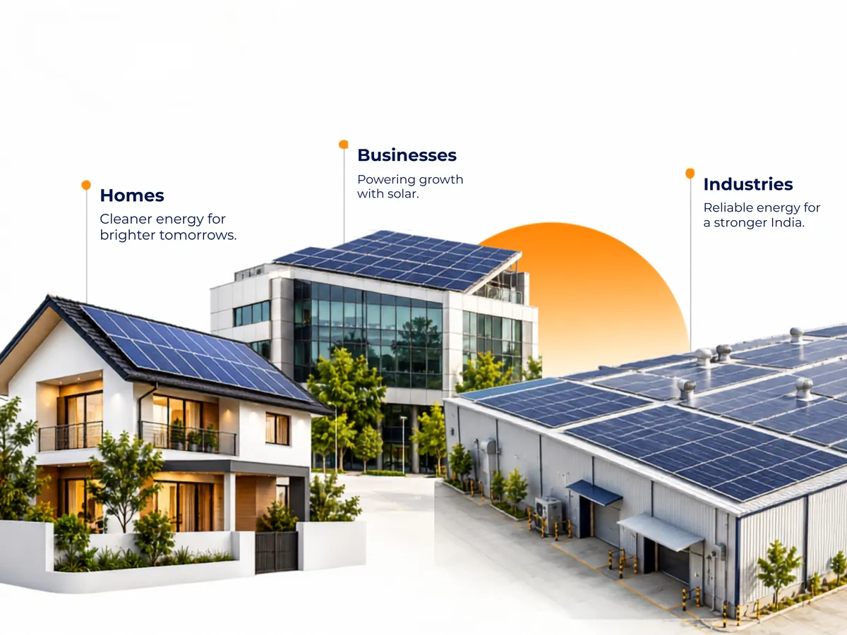 Rooftop Solar - Professional solar installation services Rooftop solar panel installation for homes, businesses and industries by Enersol, a trusted solar EPC company in India