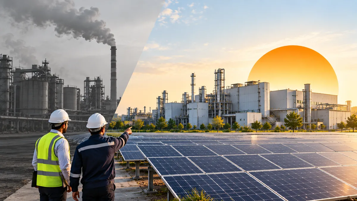 Transforming a Manufacturing Giant's Energy Profile - Industrial solar project case study (5 MW) Manufacturing plant switching from conventional power to solar, an industrial solar EPC company in India